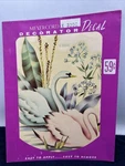 Vintage Mcm Meyercord Blue & Pink Swan Decal X320C Craft. Fixed Price $9.00.