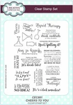 Creative Expressions Stamps Cheers To You Festive Greetings Winterflowersfoliage. Fixed Price $12.76.