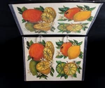 Lot Of TWO(2) Vtg New Meyercord Decals For Your Home Multi Color Fruit # 1530-F. Fixed Price $18.95.