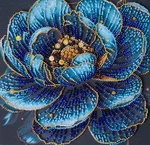 Embroidery Kit Diy "royal Bloom" Beaded Needlepoint Craft Set. Fixed Price $29.00.