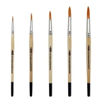 Zem Golden Synthetic Rounds Brushes Set Sizes 2,4,6,8,10. Fixed Price $24.99.