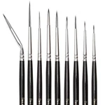 Dainayw Fine Detail Paint Set - 9 Pieces Miniature Brushes Small, Black. Fixed Price $16.04.