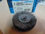 Pack Pferd 80000 3" X 1/2" Wide 3/8" Crimped Wheel Brush Carbon Steel Wire. Fixed Price $25.00.