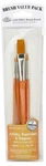 Royal & Langnickel: RSET-9111 4PC Gold Taklon Rounds 1, 3, 5, Flat 5/8". Fixed Price $11.99.