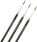 Ait Art Premium Round Detail Kolinsky Paint Brushes, Size 4, Pack Of 3, Pure. Fixed Price $43.82.