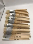 24 Chenille Kraft Stencil Brushes With Wood Handle Each Through #12. Fixed Price $17.00.
