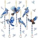 Perthlin 6 Pcs 5D Blue Jay Diamond Painting Winter Ornaments Kit. Fixed Price $21.15.