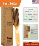 100% First Cut Boar Bristle Hair Brush, Suitable For Thin To Normal - Na.... Fixed Price $63.99.