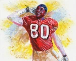 Jerry Rice Nfl 49ERS Football Original Acrylic Oil Painting Contemporary Art. Fixed Price $249.95.