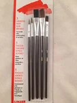 Linzer 5-PC. Artist Paint Brush Set, 1/2" Flat. Fixed Price $7.95.
