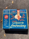 Vintage Tri-chem Liquid Embroidery Paint Set W/ Box Manual Tubes Harmless 1940S. Fixed Price $95.00.