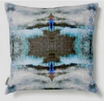 Eskayel X30 Square Cushion Pillow In Poolside Pattern Made Heavy Canvas. Fixed Price $295.00.