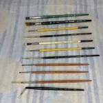 Loew Cornell La Corneille Lot Of 11 Paint Brushes Assorted Sizes. Fixed Price $30.00.