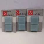 Daltile Light Blue Glass CG0222CC1P 3 Packs 4PC Each Square Mosaic. Fixed Price $23.59.