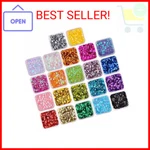 Diyasy 9800 Pcs 6MM Bulk Loose Sequins, 22 Colors Round Embroidery Cup. Fixed Price $11.40.