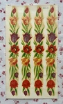 Vintage Mid Century Nos Sheet Of 4 Tulip Garland Decal Transfers Meyercord Co.. Fixed Price $8.50.