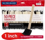 Artlicious Foam Set Pack Of 50 Disposable, 1-INCH Sponge Paint Brushes. Fixed Price $30.81.