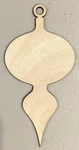 Ready To Paint Wood Ornament - #231 Free Shipping. Fixed Price $7.00.