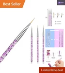 Miniature Nail Art Set - Detailer & Liner Brushes For Creative Designs. Fixed Price $9.31.