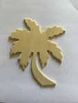 Unfinished Wood Palm Tree Cutout 4.25 X Darice Diy Craft Art Decor Shape. Fixed Price $9.25.