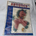 Vintage Meyercord Baby Decal Blue Pink Horse. Fixed Price $8.00.