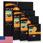 Conda Black Canvas Board 12-PACK: 11X14, 9X12, 8X10, 5X7 Oil/acrylic Paint. Fixed Price $28.48.