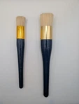 2X Vintage Loew-cornell 1150 Round Natural Bristle Stencil Brushes 1" 1.5" Wide. Fixed Price $19.95.