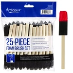 Artlicious 1 Inch Foam Brushes Wood Handle Paint Set (value Pack Of 25).... Fixed Price $17.09.
