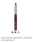Royal & Langnickel Sabletek Artist Brushes For Oil Painting, Short Handle. Fixed Price $9.00.