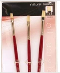 Loew Cornell Studio Elements 1024911 Natural Bristle Brush Set Flat 1. 3. 5. Fixed Price $11.95.