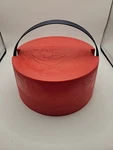 Vintage Tri-chem Liquid Embroidery Paint Caddy / Carrying Case With Rose Motif. Fixed Price $45.00.