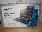 Mont Marte Set Acrylic Paint Color Pencils Oil Pastels Brushes Felt Markers. Fixed Price $24.99.