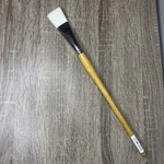 Grumbacher 12 Bristlette 4720-F Flat Brush New Unused White Wooden Paint. Fixed Price $22.00.