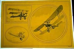 Tri Chem Antique Airplanes Biplanes Vintage Picture On Suede To Paint 7899. Fixed Price $12.95.