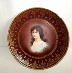 Royal Vienna Style Hand Painted Signed Portrait Cabinet Plate 11" Mz. Fixed Price $24.00.