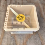 Plaid - Brush Basin 8.5"X6.5"X3.5". Fixed Price $20.00.
