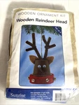 Sunrise Wooden Ornament Reindeer Head Set Of 4 Vintage Cchristmas Craft Kits. Fixed Price $9.99.