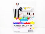 Paint Set 15 Camel Hair Brushes Bristles Long Short Wood Handle Artist. Fixed Price $8.69.