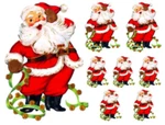 Vintage Image Christmas Santa Claus Jingle Bells Waterslide Decals CHR260. Fixed Price $13.99.