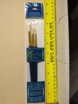 Crafter's Choice Natural White Bristle Round Brush SET-3/PKG New PB1515. Fixed Price $9.99.