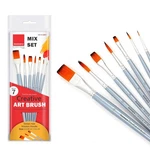 7-PC Creative Paint Brush Set Round & Flat Mix For Acrylic, Watercolor Oil. Fixed Price $16.99.