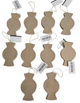Paper Mache Ornaments Christmas Unfinished Unpainted Candy 3D 3.5" Lot Of 10. Fixed Price $22.92.