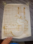 * 8263 Country Antiques Goose Wood Old Chair Picture To Paint. Fixed Price $15.00.