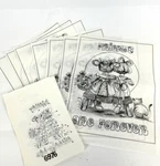 7 Vintage Tri Chem Artex Friends Paint By Number White Stiffened Felt Party Kit. Fixed Price $24.88.