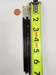 Fine Red Sable Paint Size - Lot Of 4 Brushes New Old Stock Nos. Fixed Price $6.95.