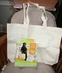 Canvas Tote Bag By IMAGIN8 18" X 13" 4" Crafts Sewing Kids New Fast Shipping. Fixed Price $8.99.