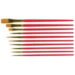 Dynasty #25 Gold Nylon Hobby Brush Set. Fixed Price $22.99.