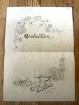 Tri-chem Ready To Paint Fabric Art 2925 Graduation Certificate Vtg Large. Fixed Price $14.95.
