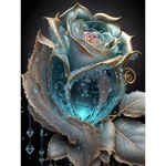 Domrom Diamond Art Kits For Adults, Rose Painting 40 30 Cm, WX10382. Fixed Price $10.48.