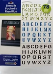 Plaid Folk Art Stencil Value Pack, 78 Designs (3-FONTS-ALL Caps). Fixed Price $5.00.